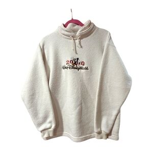 Vintagr Y2K Walt Disney World Mickey Mouse High Collar Pullover Sweater Small